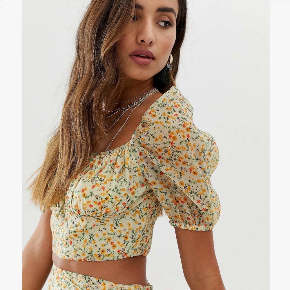 ASOS Floral Crop Top - Picture 2 of 7